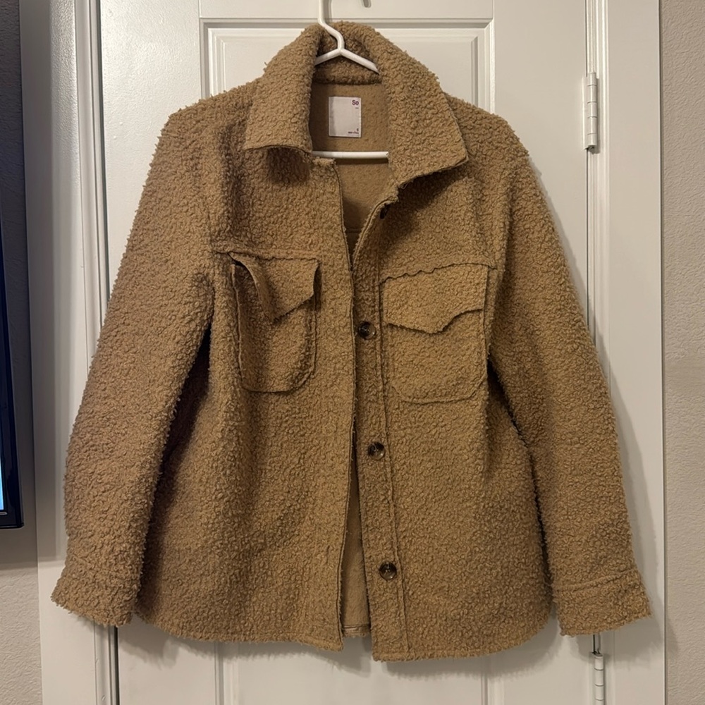 SO Khaki Shacket